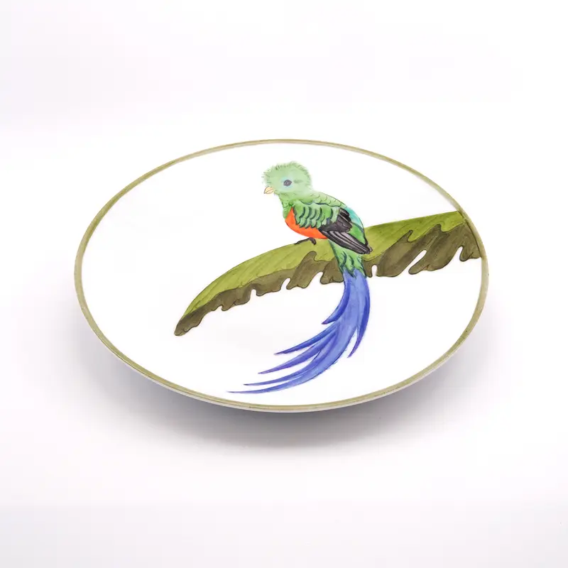 2 Dessert Plate Bird with Blue Tail – Intrepid