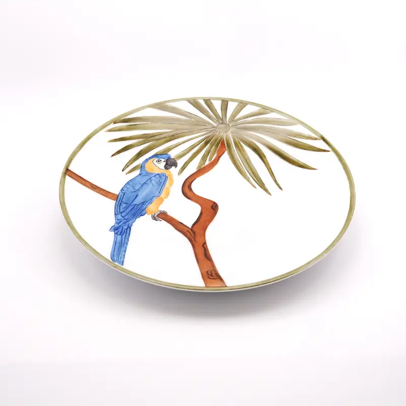 2 Dessert Plate Blue Parrot – Intrepid
