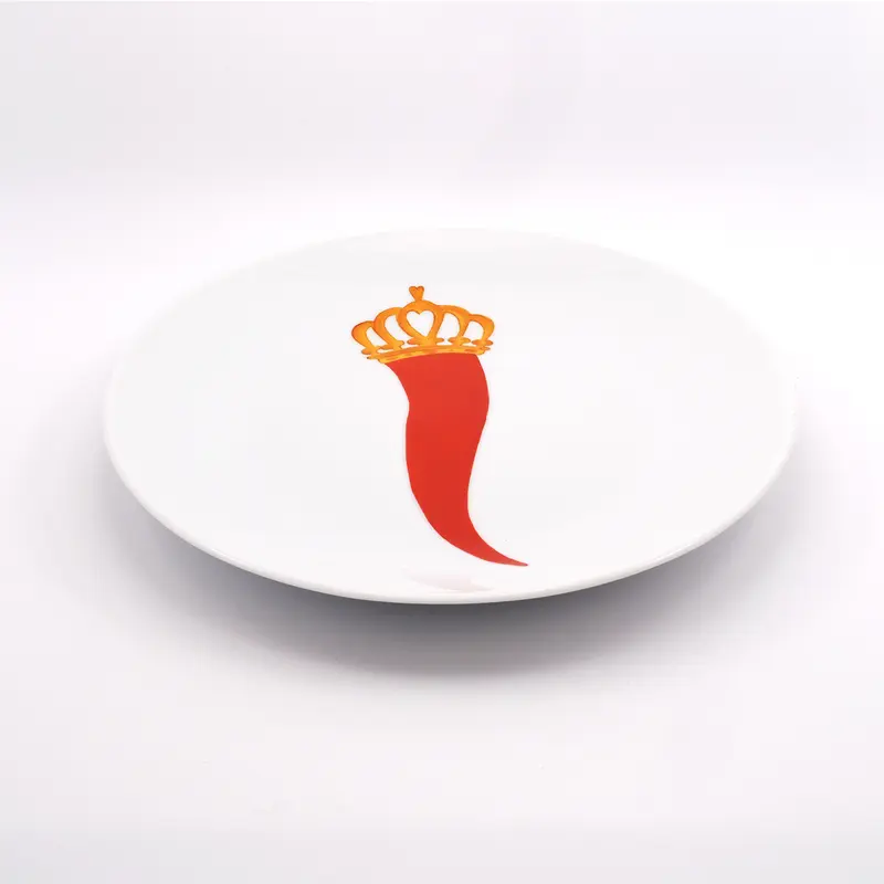 2 Dessert Plate Horn with Queen's Crown – Lucky