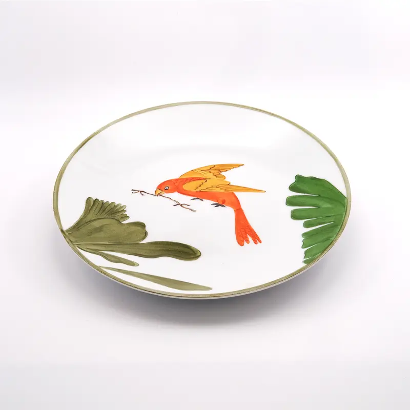 2 Dessert Plate Red Bird - Intrepid