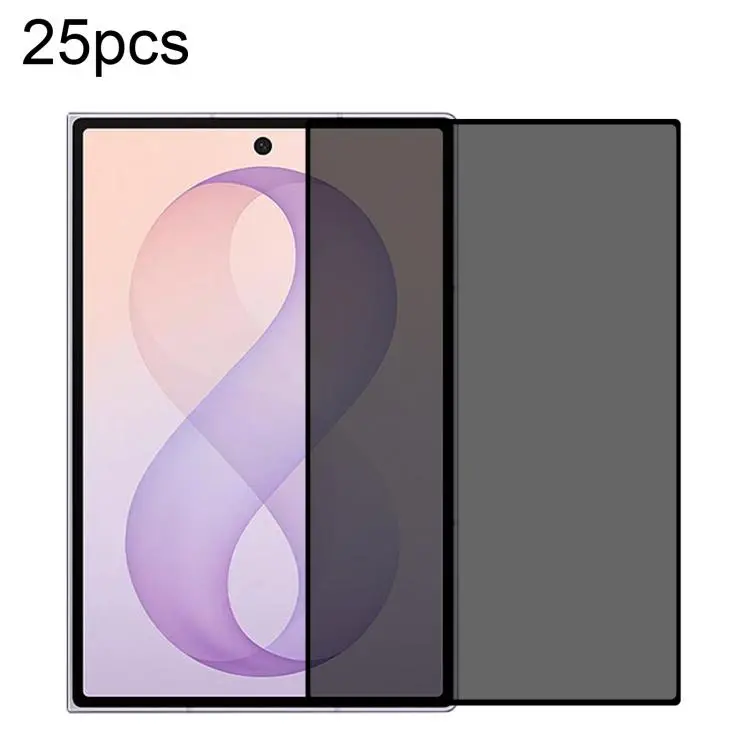 25 pezzi Pellicola protettiva in vetro temperato Silk Full Cover con angolo di visione di 28 gradi per la privacy., For Galaxy Z Fold8 5G, For Galaxy Z Fold8 Ultra 5G, For Samsung Galaxy Z Fold7 5G