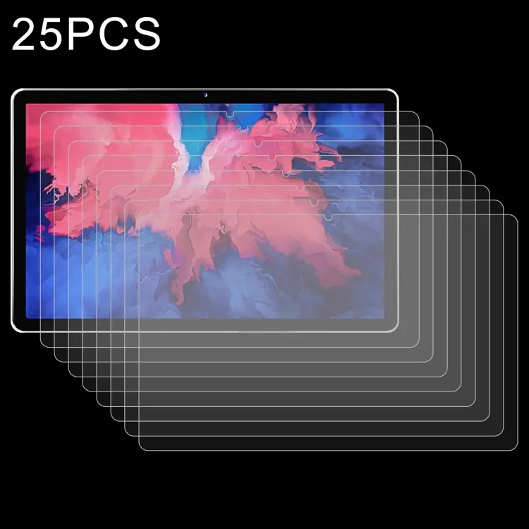 25 PZ 9H 2.5D Pellicola in vetro temperato antideflagrante, For Lenovo Pad / Lenovo Pad Plus (25 PCS)