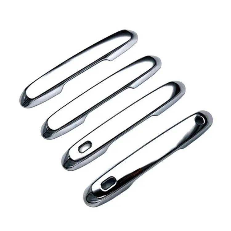 4 pezzi di coperture protettive decorative per maniglie delle portiere dell'auto Toyota Prado 2024, For Toyota Prado(Electroplated Mirror Surface), For Toyota Prado(Black)