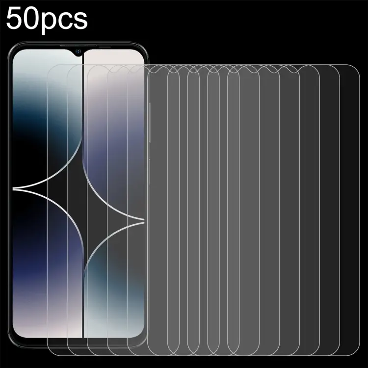 50 pellicole in vetro temperato 0,26 mm 9H 2,5D, For Ulefone Note 16 Pro (50 PCS), For Tecno Camon 20 Pro 5G(50 PCS), For Tecno Camon 20 Premier(50 PCS)