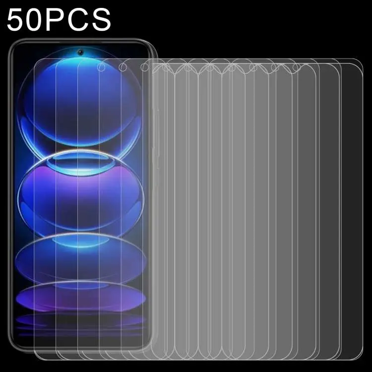 50 pellicole in vetro temperato 0,26 mm 9H 2,5D, For Xiaomi Redmi Note 12 China / Note 12 Global (50 PCS), For Xiaomi Redmi Note 12 Pro / 12 Pro+ / 12 Explorer / Note 12 Pro Speed (50 PCS)