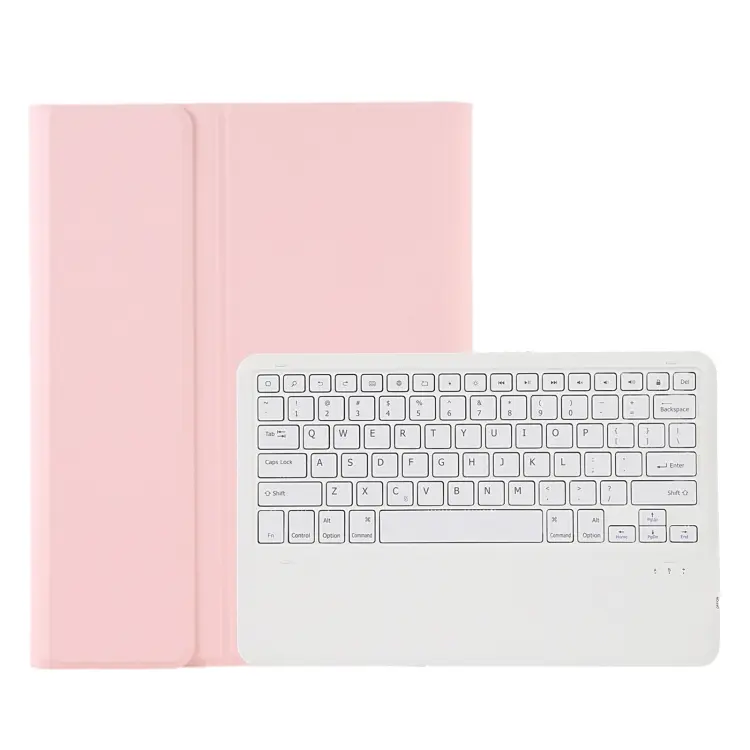 A800B Custodia con tastiera staccabile color caramella Bluetooth con slot per penna per Samsung Galaxy Tab S8+ / S7+ / S7 FE