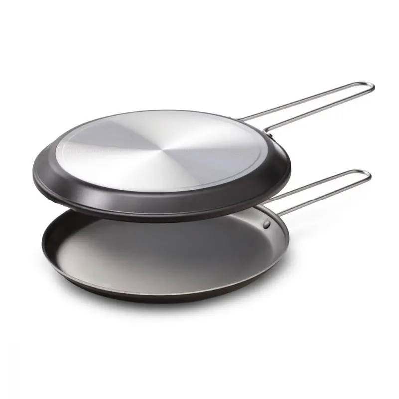 ACCADEMIA di MUGNANO Girafrittata Fuoco & Idee 28cm | Antiaderente, Alluminio, Fondo Antiscivolo