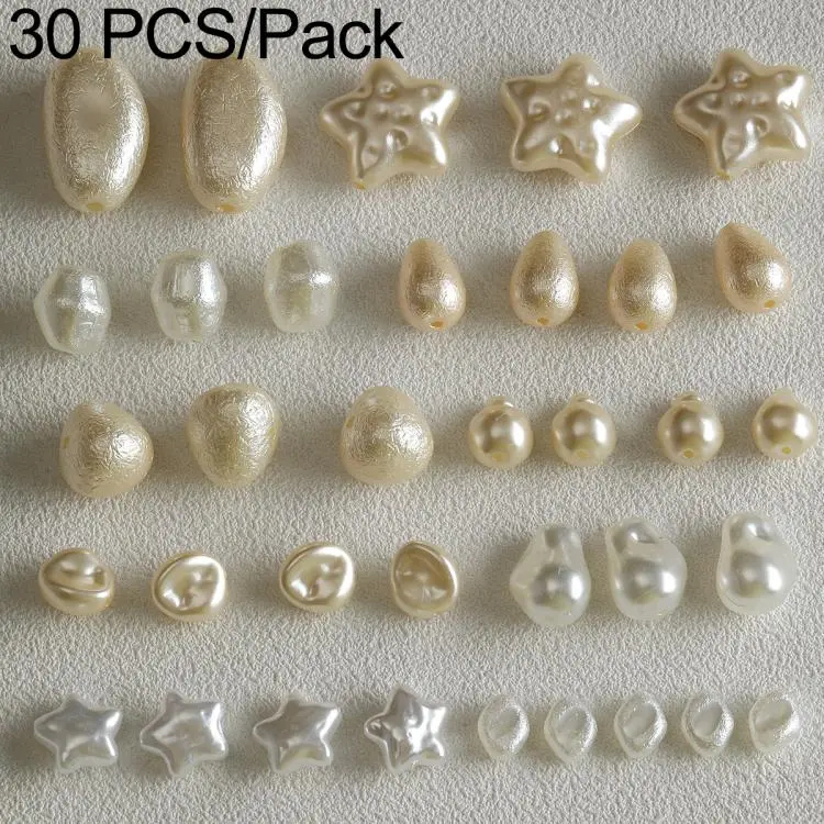 Accessori fai da te con perline finte irregolari effetto perla per cinturini per cellulari
