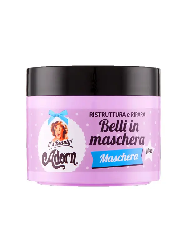 Adorn Maschera Ristruttura e Ripara 300ml – Trattamento Intensivo per Capelli Danneggiati e Stressati – Azione Ricostituente e Anti-Rottura