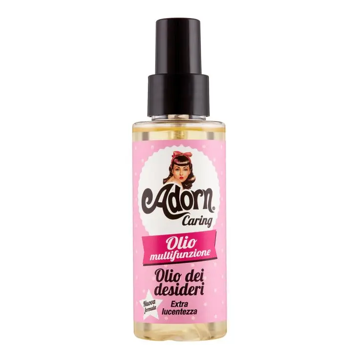 Adorn Olio dei Desideri Olio Multifunzione 100ml – Extra Lucentezza e Protezione – Siero Anti Doppie Punte