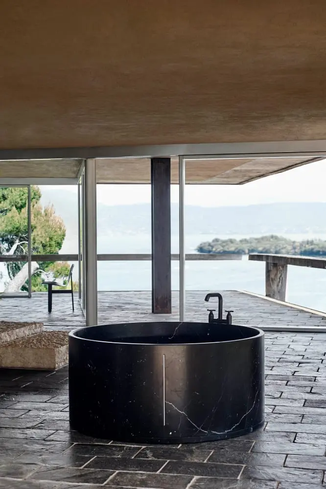 Agape In Out vasca da bagno freestanding in marmo AVAS1041