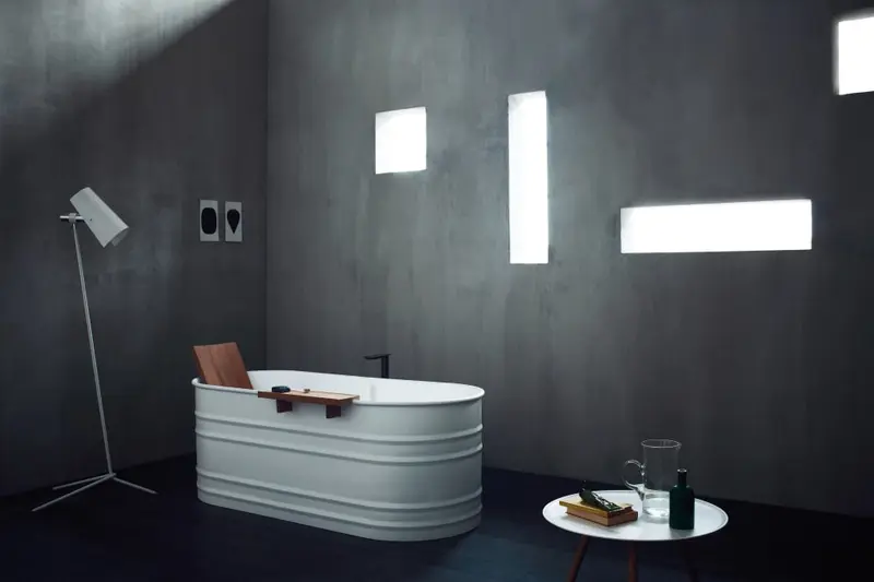 Agape Vieques XS vasca da bagno freestanding con poggiaschiena AVAS0912I