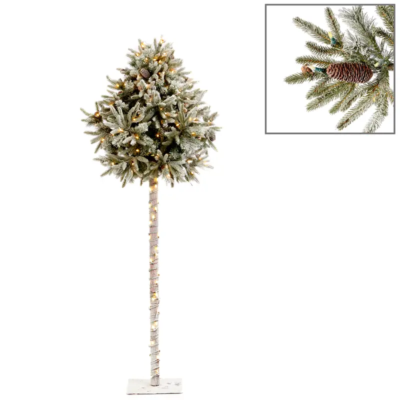 Albero di Natale Artificiale Pino con 200 LED e 424 Punte – Goodwill, 210cm