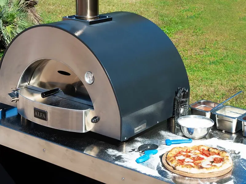 Alfa Forni Classico forno a gas 2 Pizze Ardesia Grey FXCL-2P-GGRA