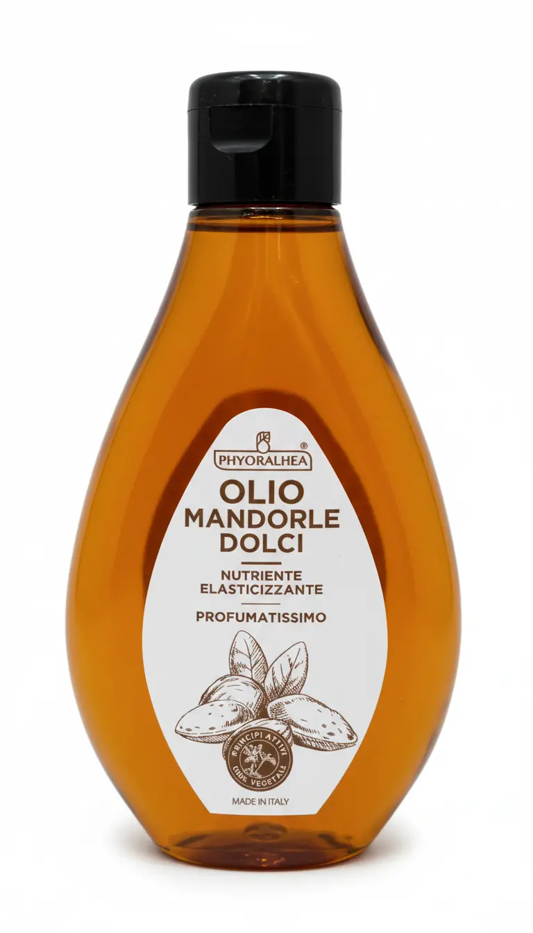 Alhea Olio di Mandorle Dolci 250ml con Principi Attivi 100% Vegetali – Trattamento Elasticizzante e Anti-Smagliature Profumatissimo ad Assorbimento Rapido per Tutti i Tipi di Pelle