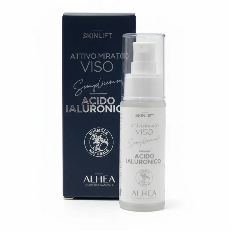 ALHEA SKINLIFT Siero Viso Acido Ialuronico Puro 30ml | Trattamento Ultra Idratante e Anti-Età Profondo | Effetto Liftante e Tensore Immediato | Formula Naturale Made in Italy