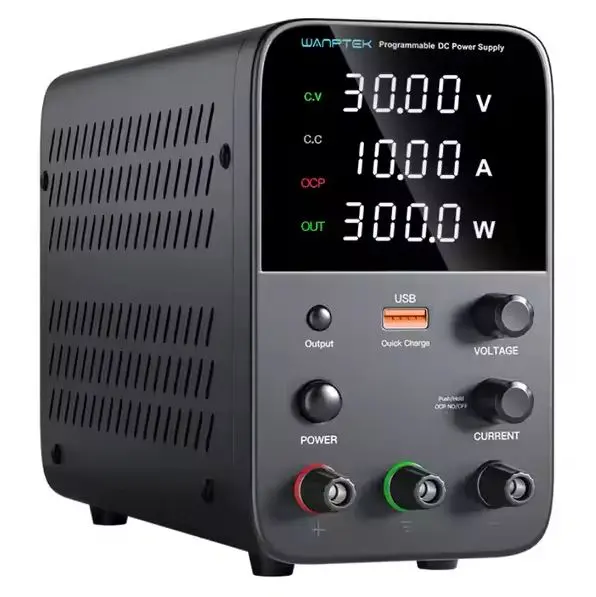 Alimentatore da banco 30V 10A 300W con regolatore di tensione CC USB 18W