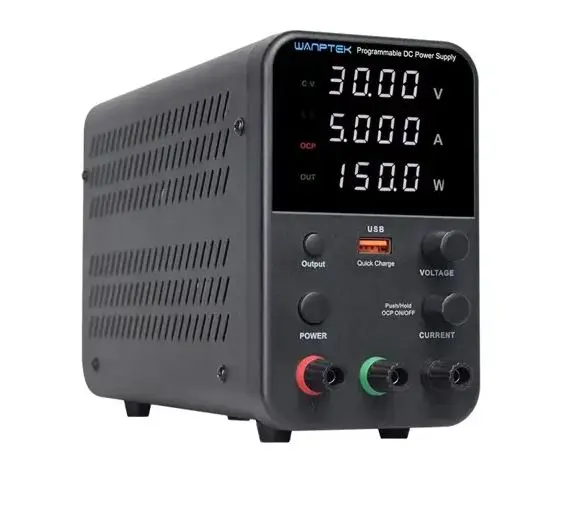 Alimentatore da banco 30V 5A 150W con regolatore di tensione CC USB 18W