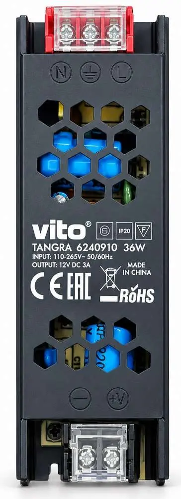 Alimentatore slim VITO TANGRA 36W 12V DC 3A IP20