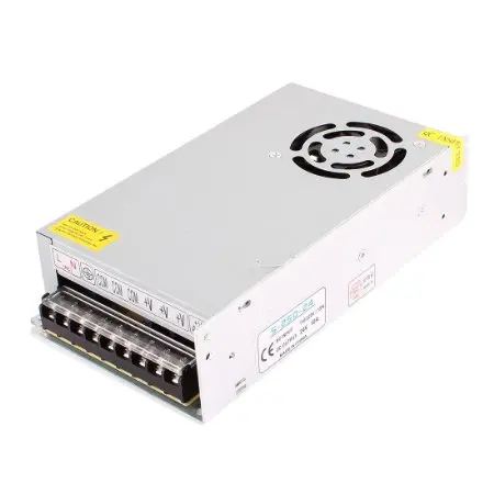 Alimentatore switching 24V 10A con uscita regolabile