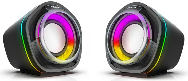 Altoparlanti per PC 3W USB con luci RGB modello N-107