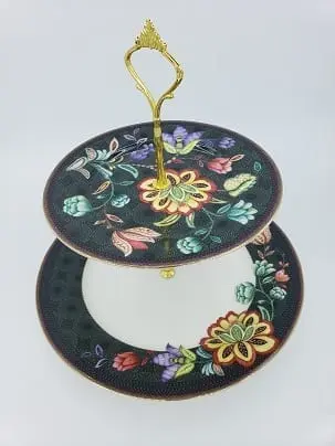 Alzata Bloom Peacock a 2 piani