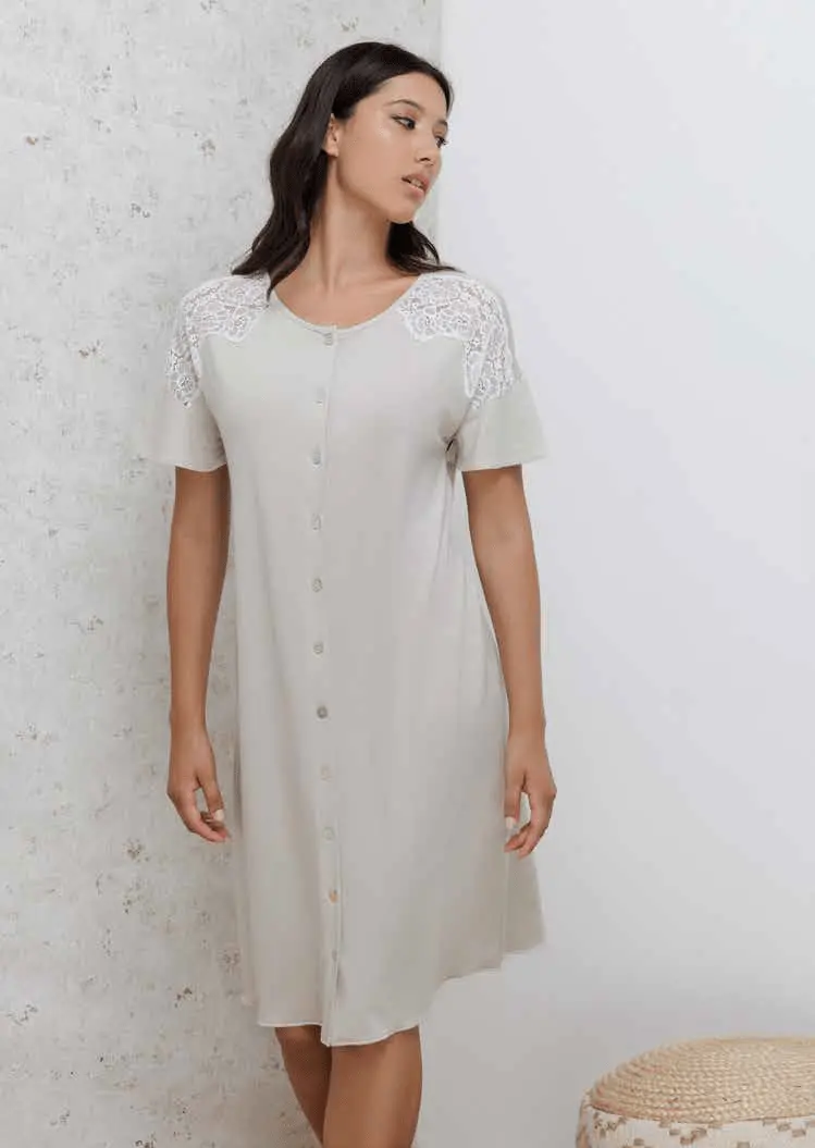 Amadine Camicia Donna Aperta Mezza Manica D3074