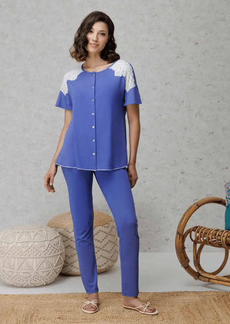 Amadine Pigiama Donna Aperto M/M P/L D3076