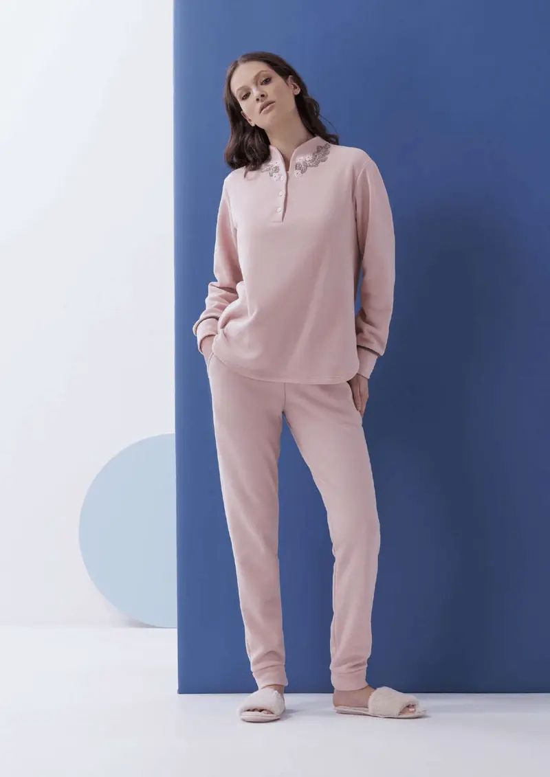 Amadine Pigiama Serafino Donna Punto Milano Amdine D3044