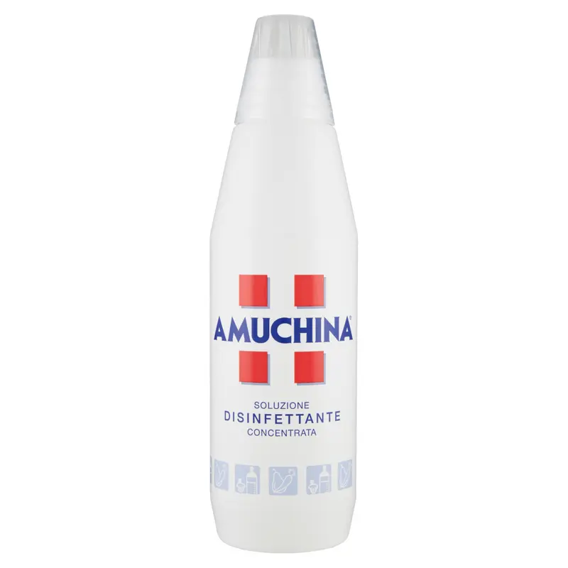 Amuchina Soluzione Disinfettante Concentrata 1000 ml – Igiene Sicura per Alimenti e Neonati