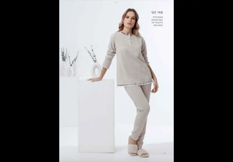 Andra Pigiama Serafino Donna 9811