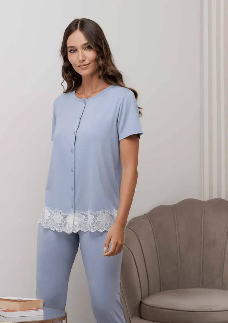 Andra Pigiama Viscosa Aperto Donna M/M P/L 9976