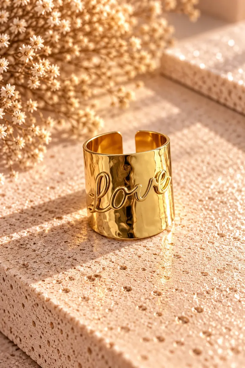 Anello a fascia Love