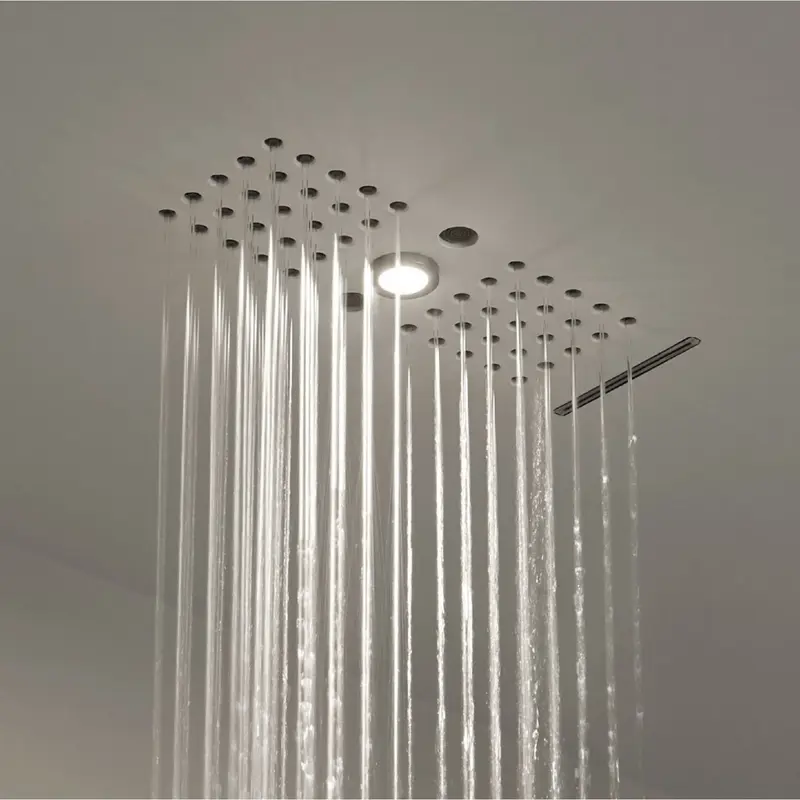 Antonio Lupi Ghost soffione doccia a soffitto con led GHOST_COMBILED