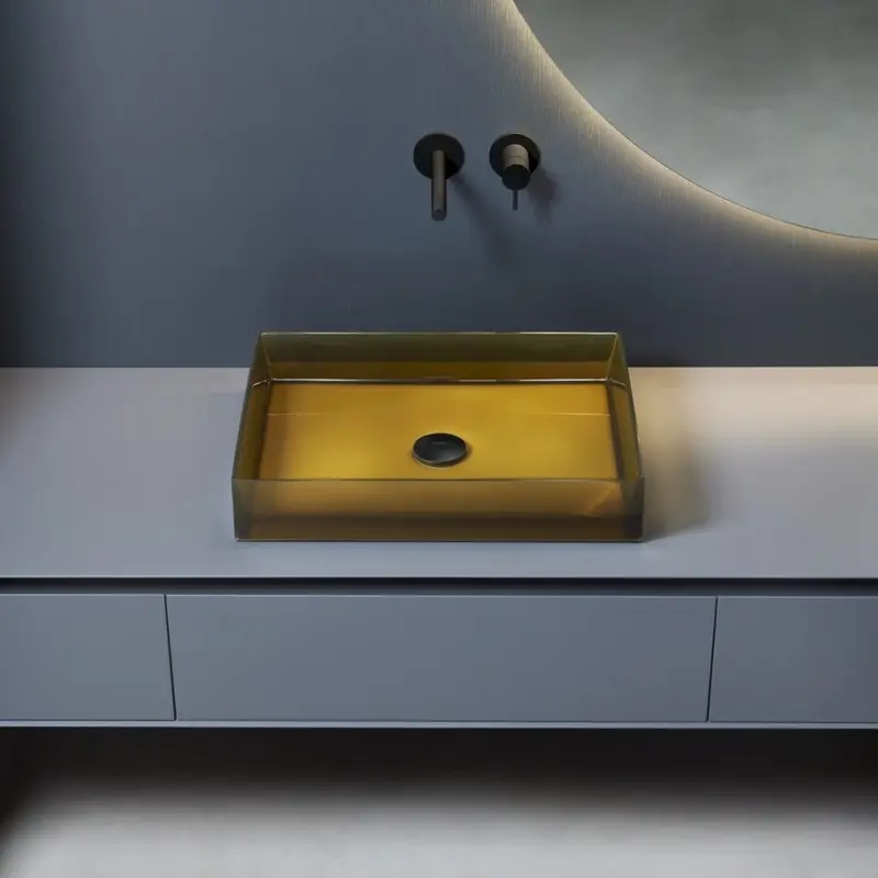 Antonio Lupi Nabatei lavabo da appoggio rettangolare NBTR54C