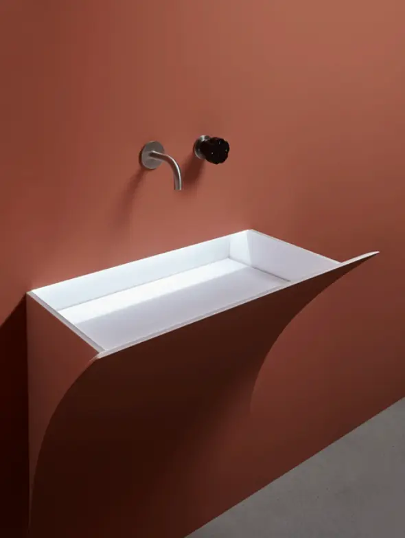 Antonio Lupi Tank rubinetto lavabo a parete TANK