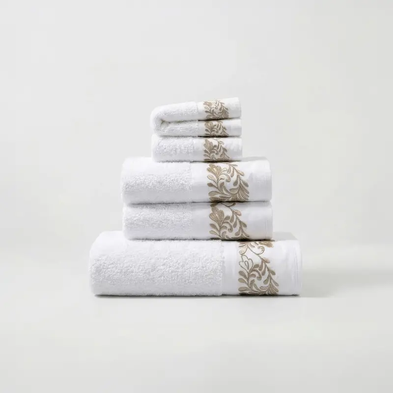 AREALE - SET 5 PEZZI DI SPUGNA BIANCO/BEIGE