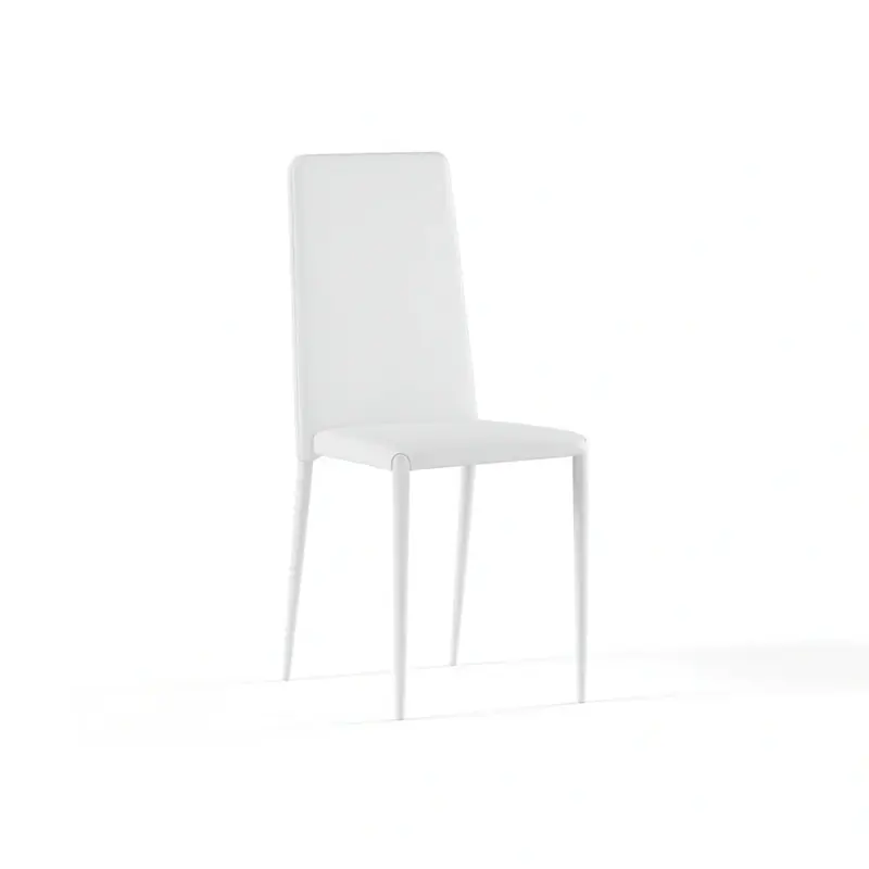 Arianna, Set di 4 Sedie in similpelle (40cm X 42cm H. 96cm)