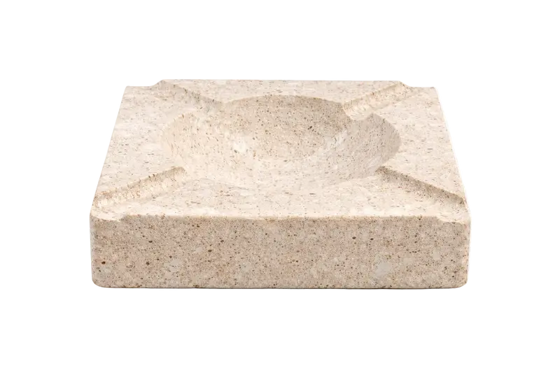 Ashtray Beige Marble