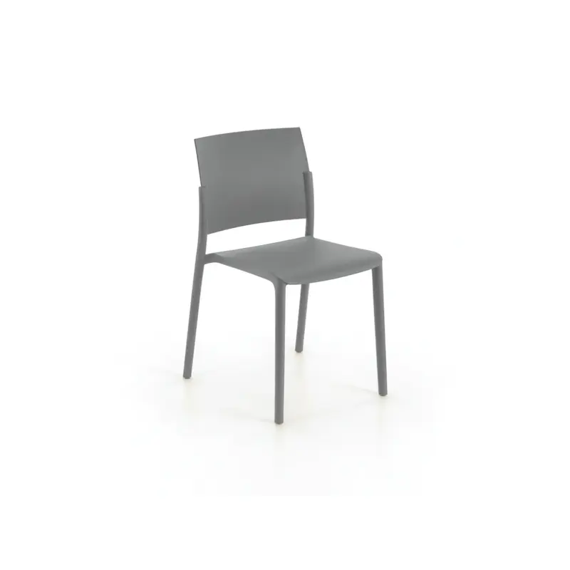 Aurora, Set di 4 Sedie in polipropilene (55cm X 52.5cm H. 81cm)