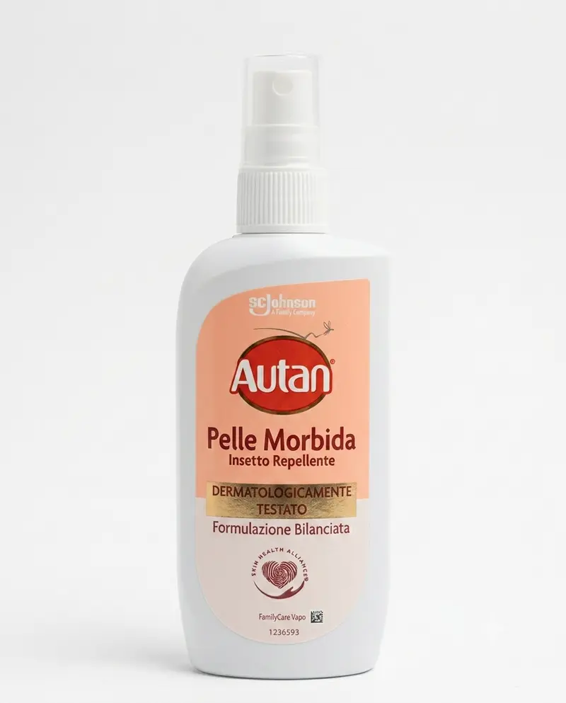 Autan Family Care Pelle Morbida Insetto Repellente Vapo 100 ml | Icaridina 10% – Presidio Medico Chirurgico