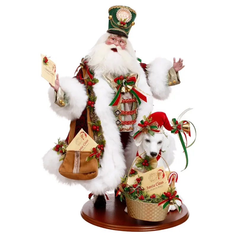 Babbo Natale Mail Call con Cane Edizione Limitata – Goodwill by Mark Roberts, 66cm