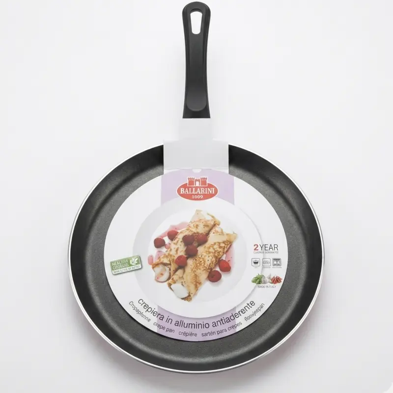 Ballarini Firenze Crepiera Antiaderente 25 cm – Padella per Crêpes e Pancake in Alluminio Made in Italy