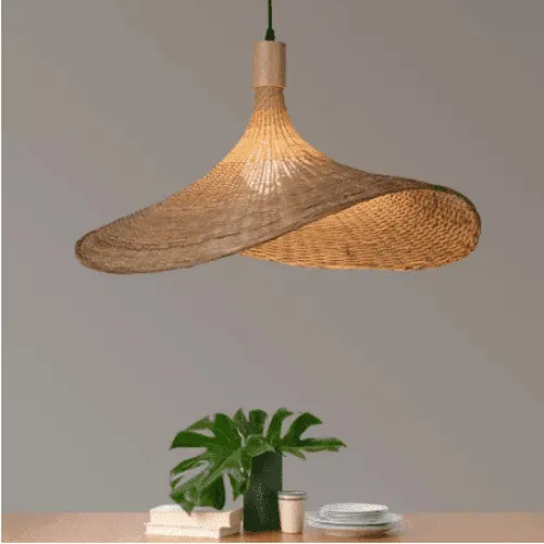 Bamboo Wicker Lamp