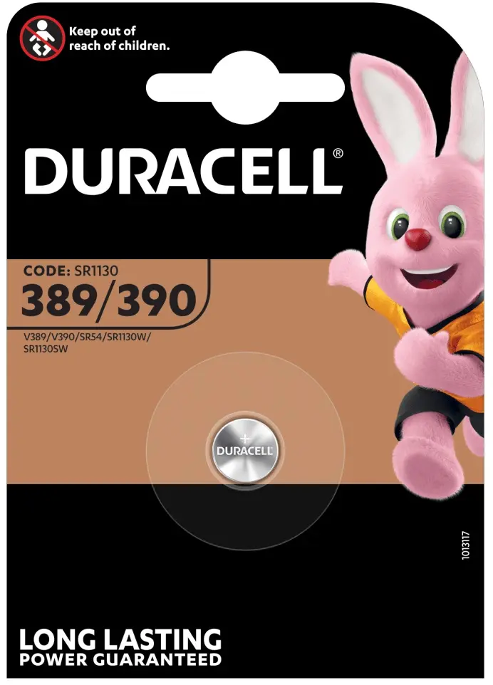 Batteria a bottone 1.5V all'ossido d'argento SR1130 Duracell