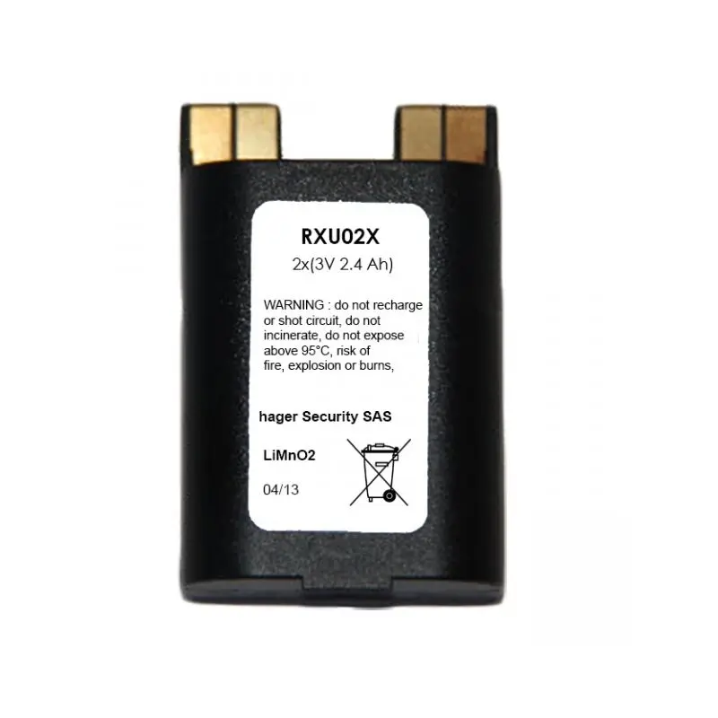 Batteria al litio 2 x (3 V / 2,4 Ah) - Daitem RXU02X