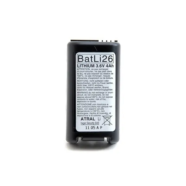 Batteria al litio 3,6 V / 4 Ah - Daitem BatLi26