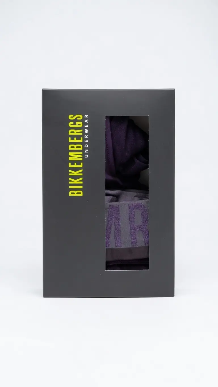 Bikkembergs Underwear Boxer Uomo Sportivo | Mix Cotone e Poliammide Elasticizzato | Design Fashion con Logotipo | Colori Assortiti Nero/Grigio
