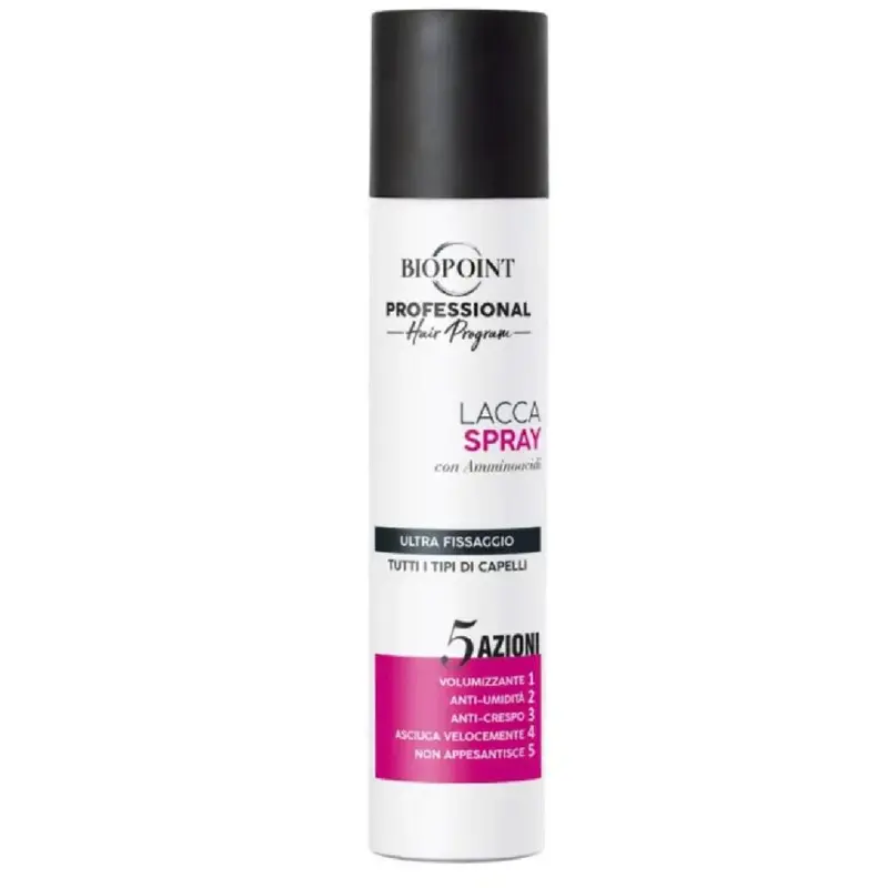 Biopoint Lacca Ecologica No Gas 300ml | Ultra Fissaggio Modellabile | Look Audace & Luminoso