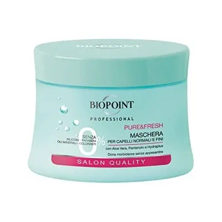 Biopoint Maschera Pure&Fresh 200ml - Ultra-Clean (Senza Siliconi, Parabeni, SLES, Solfati, Coloranti)